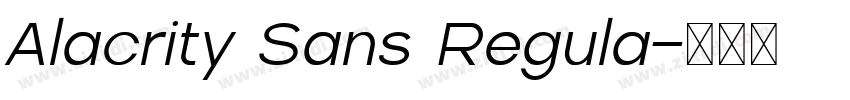 Alacrity Sans Regula字体转换 Alacrity Sans Regula字体转换